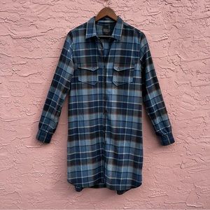 Pendleton Plaid Wool Shirt Dress Size Medium